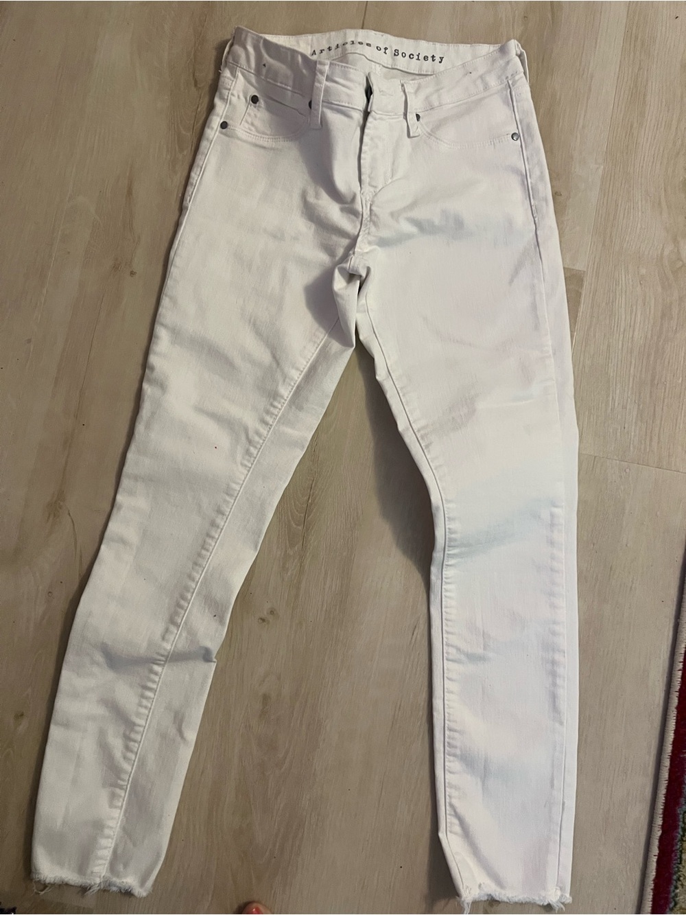 Articles Of Society Off-White Skinny Jeans